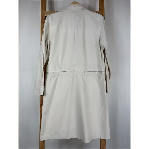 NWT 209 WST Beige Snap Up Twill Dress OR Jacket OR Skirt #1194 Size MD READ!!! - Picture 2 of 8